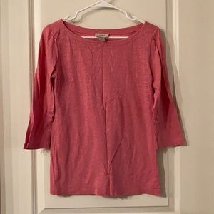 LOFT Pink 3/4 Sleeve Blouse
